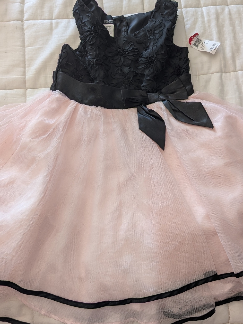 Girls - NWT - Black & Pink Tulle Dress